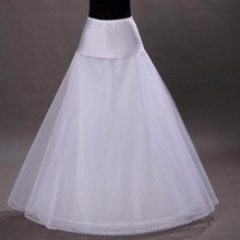 Tule longo casamento petticoat preto a linha barato nupcial underskirt enaguas para vestidos de novia 2024 - compre barato