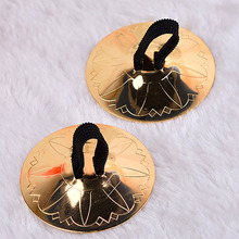 Palhetas de bronze para dança do ventre, instrumento de percussão para dança do ventre, pratos de dedo do do oriente médio 2024 - compre barato