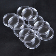 10PCS Transparent Round Coin Holder Box Small For Coin Collection Plastic Clear Coin Capsules Box Dia 25mm 32mm 35mm 2024 - buy cheap