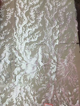 Luxury white wedding fabric, French lace embroidery, high-quality wedding dress, evening dress, SCHM66 2024 - buy cheap