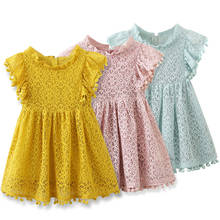 Платья для маленьких девочек; Одежда для маленьких девочек; кружевное летнее платье принцессы без рукавов; Одежда для девочек; детская От 3 до 8 лет; Vestidos 2024 - купить недорого