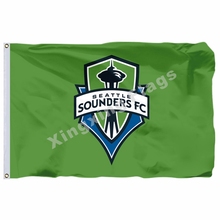 Seattle Sounders FC Flag 3ft X 5ft Polyester MLS Seattle Sounders FC Banner Flying Size No.4 90*150cm Custom Flag 2024 - buy cheap