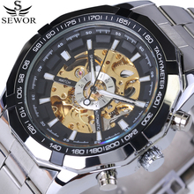 SEWOR Skeleton Series Fashion Designer Transparent Case Mens Watches Top Brand Luxury Automatic Mechanical Watch Stainless Steel 2024 - buy cheap