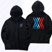 New DARLING in the FRANXX Hoodie Anime Thicken cotton Coat men's Clothing Casual Women Autumn winter Warm hooded Sweatshirts 2024 - buy cheap