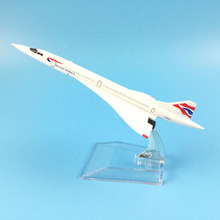 FREE SHIPPING 16CM BRITISH AIRWAYS CONCORDE METAL ALLOY MODEL PLANE AIRCRAFT MODEL TOY AIRPLANE BIRTHDAY GIFT toys for children 2024 - buy cheap