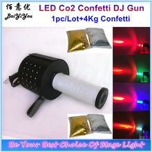 1x New LED Co2 Confetti Paper Shooter Gun Handhold Co2 DJ Gun Confetti Launcher Cannon 2In1 Machine With Hose+4Kg Confetti Paper 2024 - buy cheap