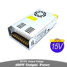 15 вольт источник питания DC15V 400 Вт Светодиодный драйвер адаптер импульсный источник питания трансформатор 220 В 110 В AC-DC SMPS для полосы света CCTV 2024 - купить недорого