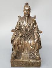 Estátua chinesa taoist puro bronze master taiji zhang sanfeng 2024 - compre barato