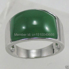FREE SHIPPING >>Genuine Green STONE width jewelry ring size7-9 2024 - buy cheap