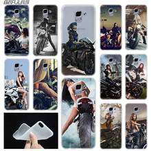 Чехол для девочки мотоцикла TPU силиконовый чехол для Samsung Galaxy J6 J8 J3 J5 J7 J4 J2 J1 Plus 2018 2016 2017 EU Prime Ace 2024 - купить недорого