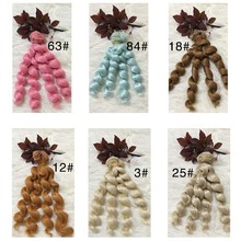 Novo acessórios para cabelo bjd 20 tamanhos, cachos, bonecos sintéticos diy, perucas de cabelo de boneca 15cm 2024 - compre barato