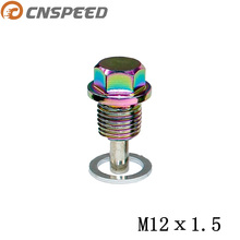 CNSPEED NEO Chrome M12*1.5 Magnetic Oil Drain Plug Magnetic Oil Sump drain plug Nut Oil Drain Bolts Oil Sump Nuts 2024 - buy cheap