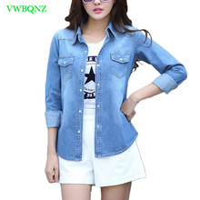 Spring Autumn New Denim Jacket Coat Women Korean Casual Denim Jackets Women's Single-breasted Plus size Denim Tops Jackets A277 2024 - buy cheap