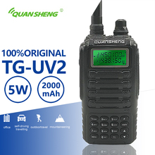Quansheng-walkie-talkie TG-UV2 de alta calidad, potente Radio Amateur de 5W, VHF, UHF, banda Dual, TG, UV2, FCC, CE, 10KM 2024 - compra barato