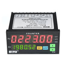 Multi-functional Dual LED Display Digital Counter 90~265V AC/DC Length Meter with 2 Relay Output and Pulse PNP NPN 2024 - buy cheap