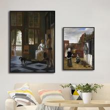 Home Decoration Print Canvas Art Wall Pictures Canvas Painting  Poster Paitings Netherlandish Pieter de Hooch 2024 - buy cheap