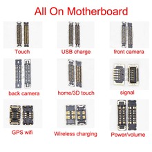 10pcs LCD touch home button front back camera power volume usb charge battery FPC connector on mainboard for iPhone 8g 8p 8 plus 2024 - buy cheap