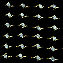 Anillos de Compromiso de circonita superior AAA para mujer, joyas de boda, lote de joyas de Cristales austriacos femeninas, LR4081, 100 Uds. 2024 - compra barato