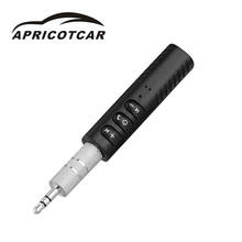 APRICOTCAR FM Transmitter AUX Car Bluetooth Lavalier Audio Receiver Support Adapter Auto Kit for Speaker Headphone Car Stereo 2024 - buy cheap