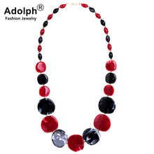 ADOLPH Extendy Beads Rhinestones Stone Choker Necklace Women New Ethnic Bijoux Maxi Statement Necklaces Collier Fashion Jewelry 2024 - buy cheap