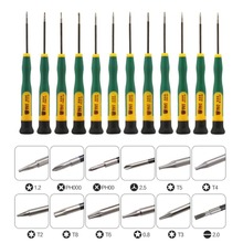 12Pcs/Set Screwdriver P2 P5 0.8 1.2 Pentalobe Y 2.0 1.2 1.5 2.0 Phillips Flatted T3 T4 T5 T6 for Macbook Air/Pro Phone Repair 2024 - buy cheap