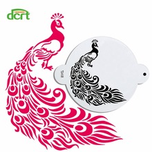 Peacock Decoration Fondant Cake Stencil Kitchen Cupcake Decorating Template Mold Baking Tools for Cakes 2024 - buy cheap