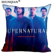 Funda de almohada personalizada funda de almohada Supernatural Sam Decan cuadrado con cremallera (dos lados) imprimir tus fotos fundas de almohada geniales 2024 - compra barato