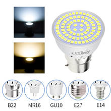 GU10 Soptlight лампочка LED E27 кукурузная лампочка E14 Светодиодная лампа 220В Bombillas MR16 прожектор GU5.3 48 60 80 светодиодов Ampoule B22 домашнее освещение 2024 - купить недорого