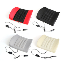 Car Electric Massage Lumbar Cushion Vibration Health Care Lumbar Pad Soft Back Support Cotton Pain Relief Portable Home Chair 2024 - buy cheap
