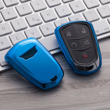 Blue Smart TPU Key Cover Fob Case for Cadillac ATS CTS CT6 XTS Escalade 2024 - buy cheap