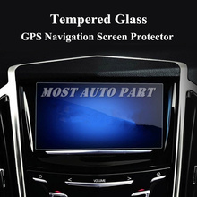 Protetor de vidro moderado da tela da navegação de gps para a decoração interior do carro dos acessórios do carro de cadillac srx 2013-2015 2024 - compre barato