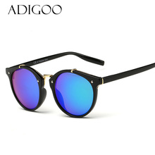 ADIGOO Brand Designer Women Sunglasses Women Oval Lens Round Sun Glasses 8 Colors Men Retro Vintage Glasses Oculos Goggles 2024 - buy cheap