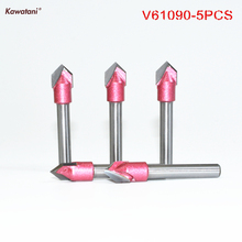 6mm*90degree*10mm,CNC Tungsten steel 3D V bit,CNC machine tool,PVC,MDF,Acrylic,Carbide end mill,woodworking insert router bit 2024 - buy cheap