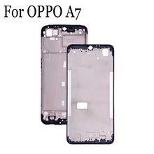 Armação frontal de tela lcd original para oppo a7, capa de parte traseira da bateria para celular oppo a 7, capas de peças de reparo oppoa7 2024 - compre barato