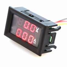 DC 0-100V 10A Dual LED Digital Voltmeter Ammeter Voltage AMP Power Car Monitor A23 Dropshipping 2024 - buy cheap