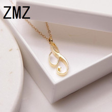 ZMZ-colgante de letras en inglés para mujer, collar con texto de letras en inglés, regalo para madre/novia, joyería para fiesta, 10 Uds./lote, 2019 2024 - compra barato