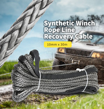10mm x 30m Synthetic Winch Rope Line Recovery Cable 23809LBS Breaking load for ATV UTV Off-Road Heavy Duty 2024 - buy cheap