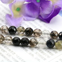 Hot 6mm Faceted Black tourmaline round loose beads!15inches DIY women fashion Jewelry Making gift  wholesale 2024 - buy cheap