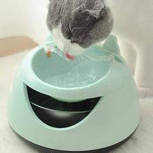 Pet USB автоматический цикл фонтан для воды кошка питьевой Электрический котенок диспенсер для воды без ночного освещения 2024 - купить недорого