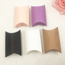 10 pcs Multi color Cute Kraft Paper Jewellery  Box Pillow Shape DIY Wedding Party Favor Gift  Packaging 2024 - buy cheap