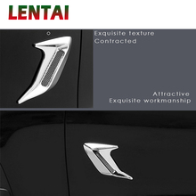 LENTAI-pegatinas de ventilación laterales para capó de coche, accesorio con diseño de branquias de tiburón para Peugeot 508, 308, 206, 307, 207, 407, 2008, Citroen C4, C5, Opel Astra j, 1 ud. 2024 - compra barato