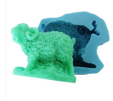 Free  shipping Zodiac  Goat/ sheep modelling silicon soap mold Cake decoration mold Handmade soap mold fondant  mold 2024 - buy cheap
