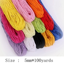 5mm Twisted Rope  100% Cotton Cord Woven Thread for DIY Handmsde Bag Shoes Accessories Craft Textile Craft Home Decoration 2024 - buy cheap