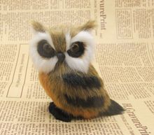 small creative simulation cute right  owl toy lovely lifelike small owl doll gift about 12cm 2024 - buy cheap