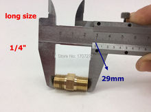 Frete grátis conexão reta 1/4 " BSPP latão tubo masculino Fittings conector adaptador acoplador, Cobre montagem 2024 - compre barato