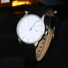 Reloj 2019 Fashion Large Dial Military Quartz Men Watch Leather Sport watches High Quality Clock Wristwatch relojes para hombre 2024 - buy cheap