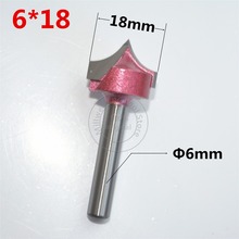 6mm*18mm,CNC Tungsten steel 3D Needle nose bit,CNC machine tool,PVC,MDF,Acrylic,Carbide end mill,woodworking insert router bit 2024 - buy cheap