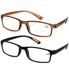 LvDing-gafas de lectura para presbicia Unisex, lentes con marco de resina negra y marrón, cómodas, dioptrías de 2 colores, 1,00, 1,50, 2,00, 2,50, 3,00, 3,50, 4,00 2024 - compra barato