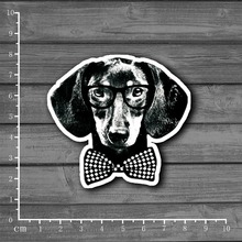 Adesivo de gravata para arte de cachorro, óculos papelaria graffiti mala de brinquedo infantil decoração para álbum de recortes laptop adesivo [único] 2024 - compre barato