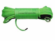 Free Shipping Green 6mm*24m ATV Winch Line, Synthetic Winch Rope,UHMWPE Rope 2024 - buy cheap